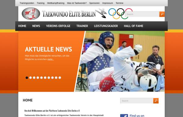 Vorschau von tkd-elite-berlin.de, Taekwondo Elite Berlin e.V.