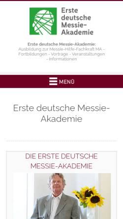 Vorschau der mobilen Webseite www.messie-akademie.de, Messie-Akademie