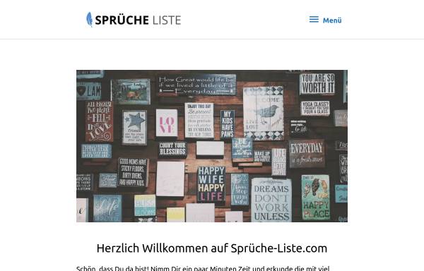 Vorschau von sprueche-liste.com, Sprüche-Liste