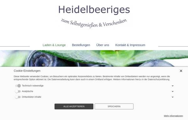 Vorschau von www.heidelbeer-haus.de, Heidelbeer-Haus