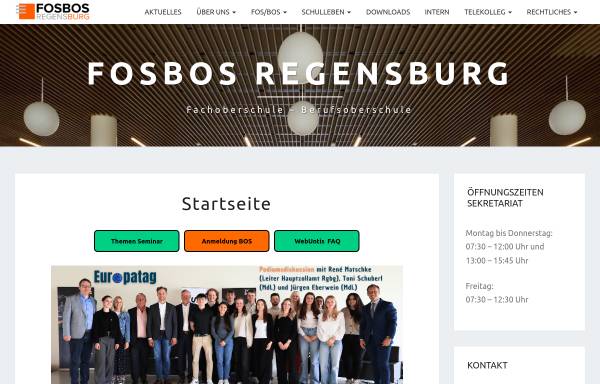 Vorschau von www.bo-regensburg.de, Berufliche Oberschule Regensburg
