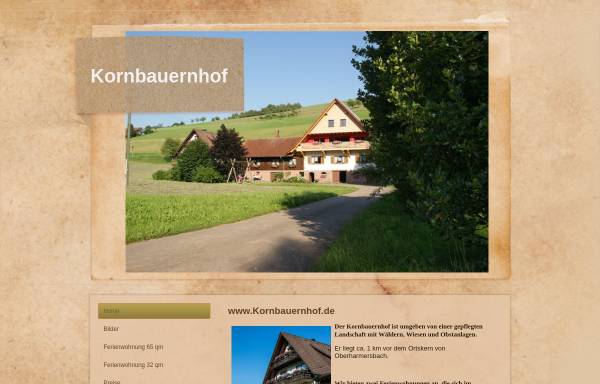 Vorschau von www.kornbauernhof.de, Kornbauernhof