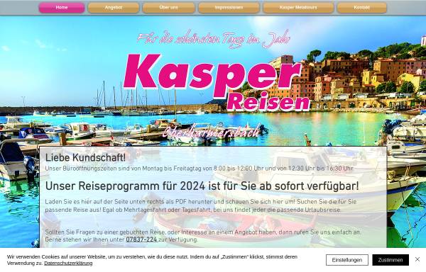 Vorschau von www.kasper-reisen.de, Kasper-Reisen