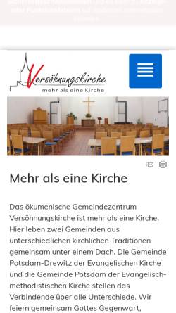 Vorschau der mobilen Webseite www.kirchedrewitz.de, Dorfkirche Drewitz