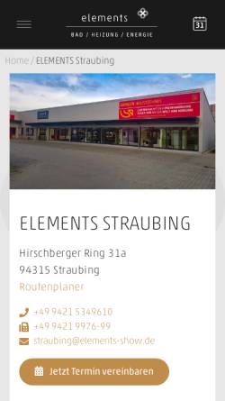 Vorschau der mobilen Webseite www.elements-show.de, ELEMENTS Straubing