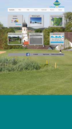 Vorschau der mobilen Webseite www.gc-tegernbach.de, Golfanlage Tegernbach