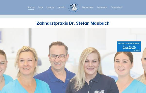 Vorschau von www.zahnarztpraxis-dr-maubach.de, Praxis Dr. Stefan Maubach