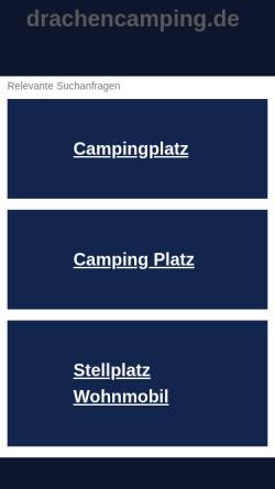 Vorschau der mobilen Webseite www.drachencamping.de, Campingplatz Einberg