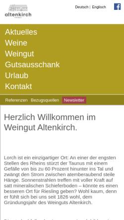 Vorschau der mobilen Webseite www.weingut-altenkirch.de, Weingut Altenkirch