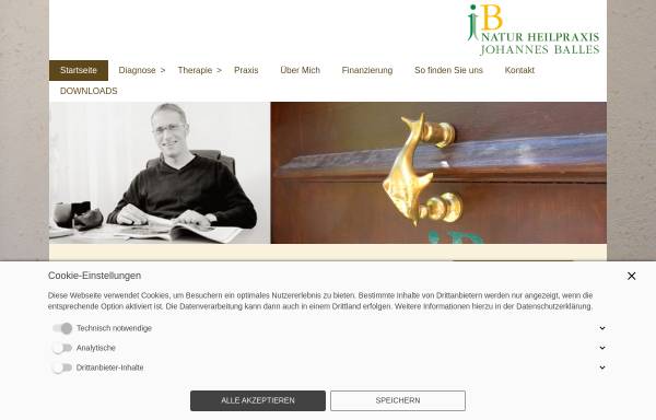 Vorschau von www.naturheilpraxis-johannes-balles.de, Naturheilpraxis Johannes Balles