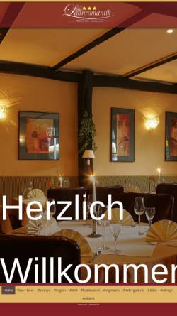 Vorschau der mobilen Webseite www.lahnromantik.de, Hotel-Restaurant-Café Lahnromantik