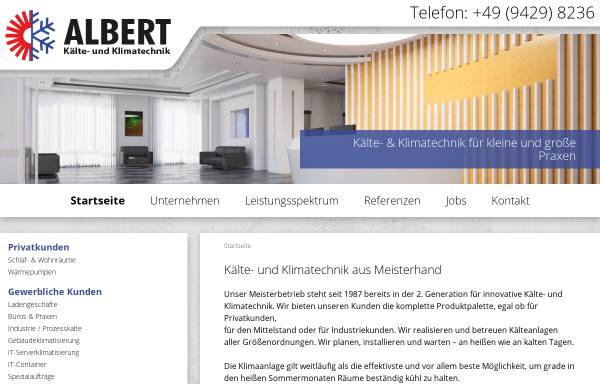 Vorschau von www.klimaalbert.de, Albert GmbH