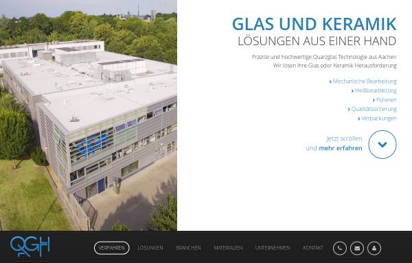 Vorschau von www.quarzglas-heinrich.de, Quarzglas-Technologie Heinrich GmbH & Co. KG