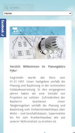 Vorschau der mobilen Webseite planungsbüro-pyka.de, Planungsbüro Pyka
