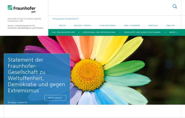 Vorschau von www.izfp.fraunhofer.de, Fraunhofer IZFP