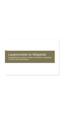 Vorschau der mobilen Webseite www.laukenmuehle.de, Laukenmühle