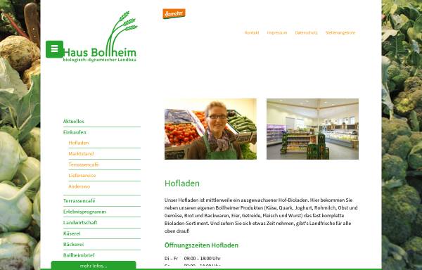 Vorschau von www.bollheim.de, Bollheimer Hofladen