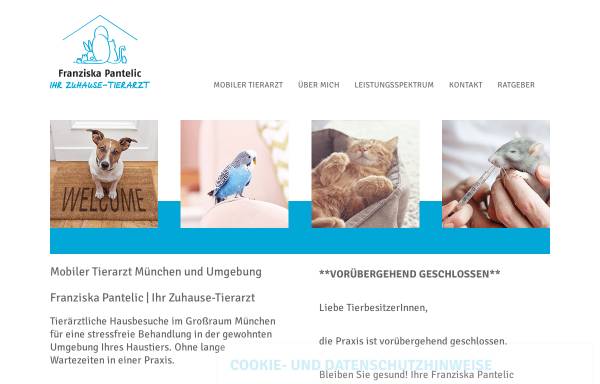 Vorschau von www.zuhause-tierarzt.de, Tierarzt Franziska Pantelic