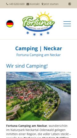 Campingplatz - Fortuna Camping am Neckar