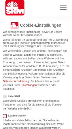 Vorschau der mobilen Webseite skm-bocholt.de, SKM – Katholischer Verein für soziale Dienste Bocholt e.V.