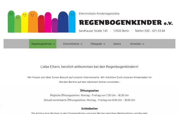 Vorschau von www.regenbogenkinder-berlin.de, EKT - Regenbogenkinder e.V.