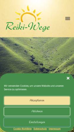 Vorschau der mobilen Webseite reiki-wege.de, Reiki-Wege / Heike Ibach