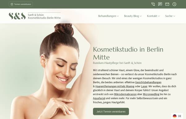 Vorschau von sanft-schön.de, Sanft & Schön Kosmetikstudio
