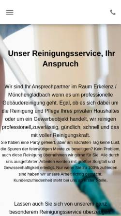 Vorschau der mobilen Webseite www.rhoekla-reinigungsservice.de, RhöKla-Reinigungsservice