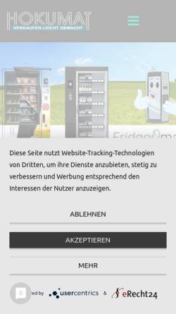 Vorschau der mobilen Webseite www.hokumat.de, Hokumat