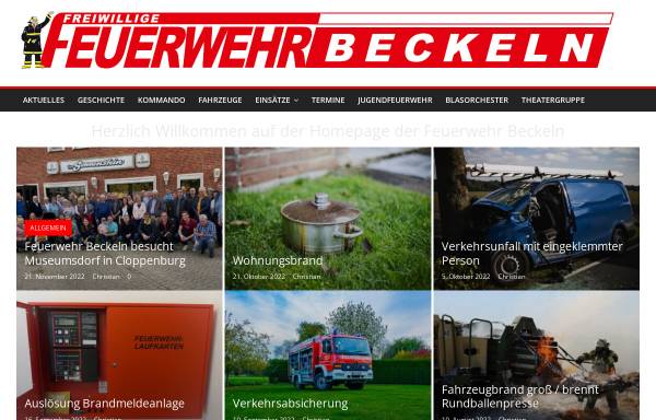 Vorschau von www.feuerwehr-beckeln.de, Freiwillige Feuerwehr Beckeln