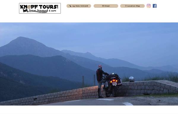 Vorschau von knopftours.com, Knopf Motorradreisen Bed & Breakfast