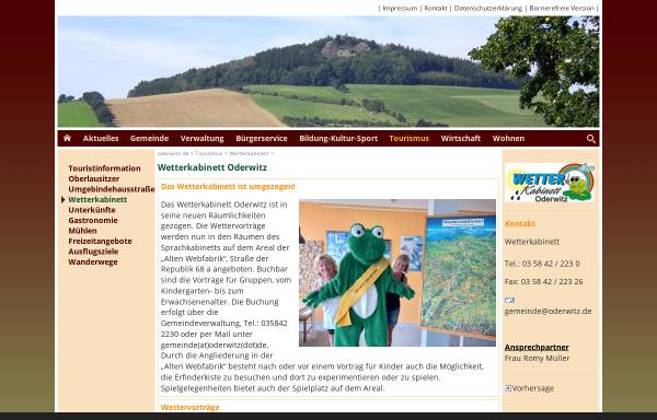 Vorschau von www.oderwitz.de, Gemeindeverwaltung Oderwitz