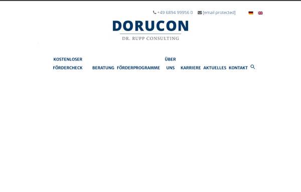 Vorschau von www.dorucon.de, DORUCON - DR. RUPP CONSULTING GmbH