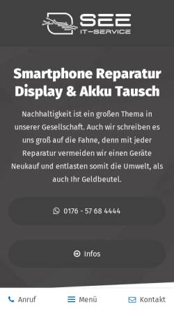 Vorschau der mobilen Webseite www.reparatur-handy-radolfzell.de, See-IT-Service