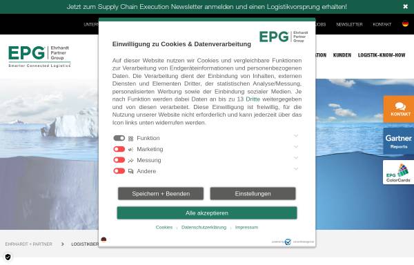 Vorschau von www.epg.com, Ehrhardt + Partner Consulting GmbH