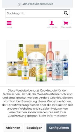 Vorschau der mobilen Webseite www.etiketten-drucken.de, Etiketten drucken - Printgroup GmbH & Co. KG