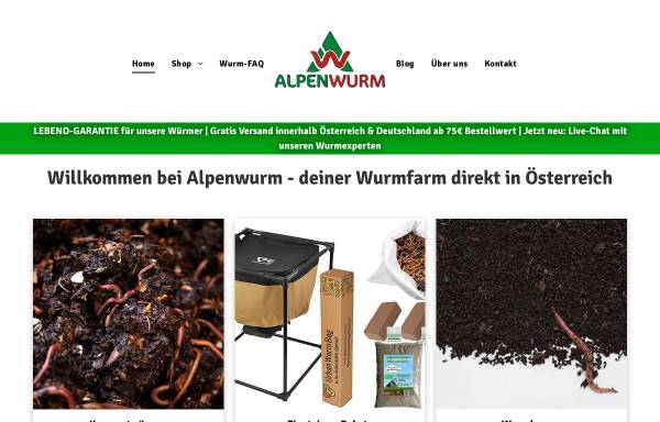 Vorschau von www.alpenwurm.at, Alpenwurm