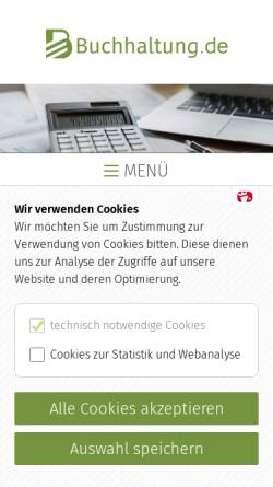Vorschau der mobilen Webseite www.buchhaltung.de, Buchhaltung.de
