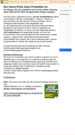 Vorschau der mobilen Webseite www.futuro-preise.at, Futuro-Preise