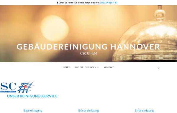 Vorschau von gebaeudereinigung-hannover.com, Gebäudereinigung Hannover - CSC GmbH