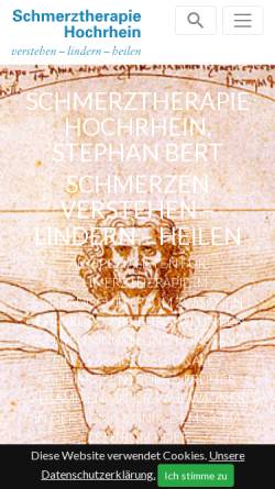 Vorschau der mobilen Webseite www.schmerztherapie-hochrhein.de, Schmerztherapie Hochrhein