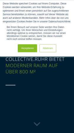Vorschau der mobilen Webseite collective.ruhr, collective.ruhr - GA Coworking GmbH