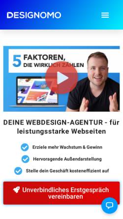 Vorschau der mobilen Webseite designomo.de, Designomo GmbH