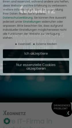 Vorschau der mobilen Webseite xeonnetz.de, Xeonnetz