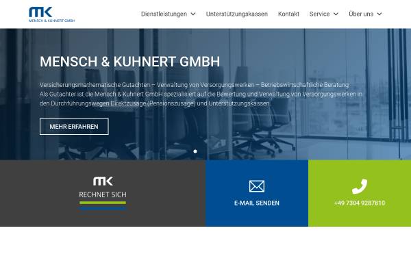 Vorschau von www.mensch-kuhnert.de, Mensch & Kuhnert GmbH