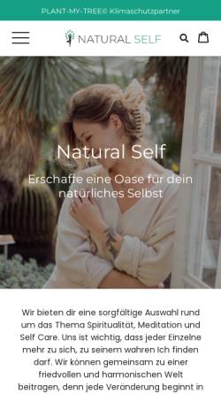Vorschau der mobilen Webseite natural-self.de, Natural Self