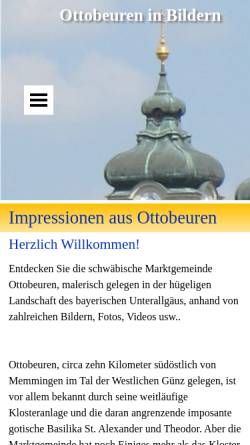 Vorschau der mobilen Webseite www.bilder-ottobeuren.de, Ottobeuren