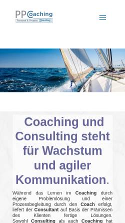 Vorschau der mobilen Webseite pp-coaching.com, PP-Coaching und Consulting