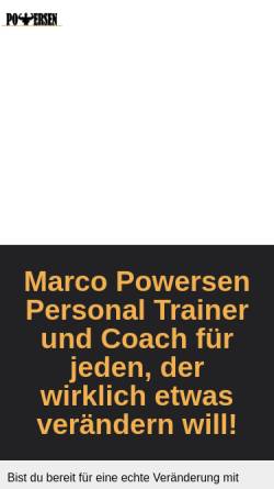 Vorschau der mobilen Webseite www.powersen.de, Powersen Strength & Nutrition