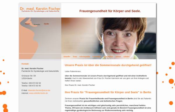 Vorschau von www.cellulite-berlin.de, Fischer, Dr. med. Kerstin